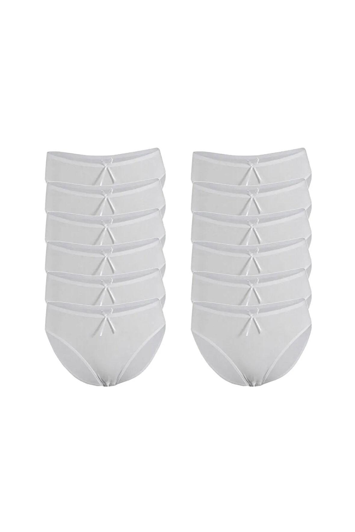 Kadın 12'li Paket Bambu Bikini Külot