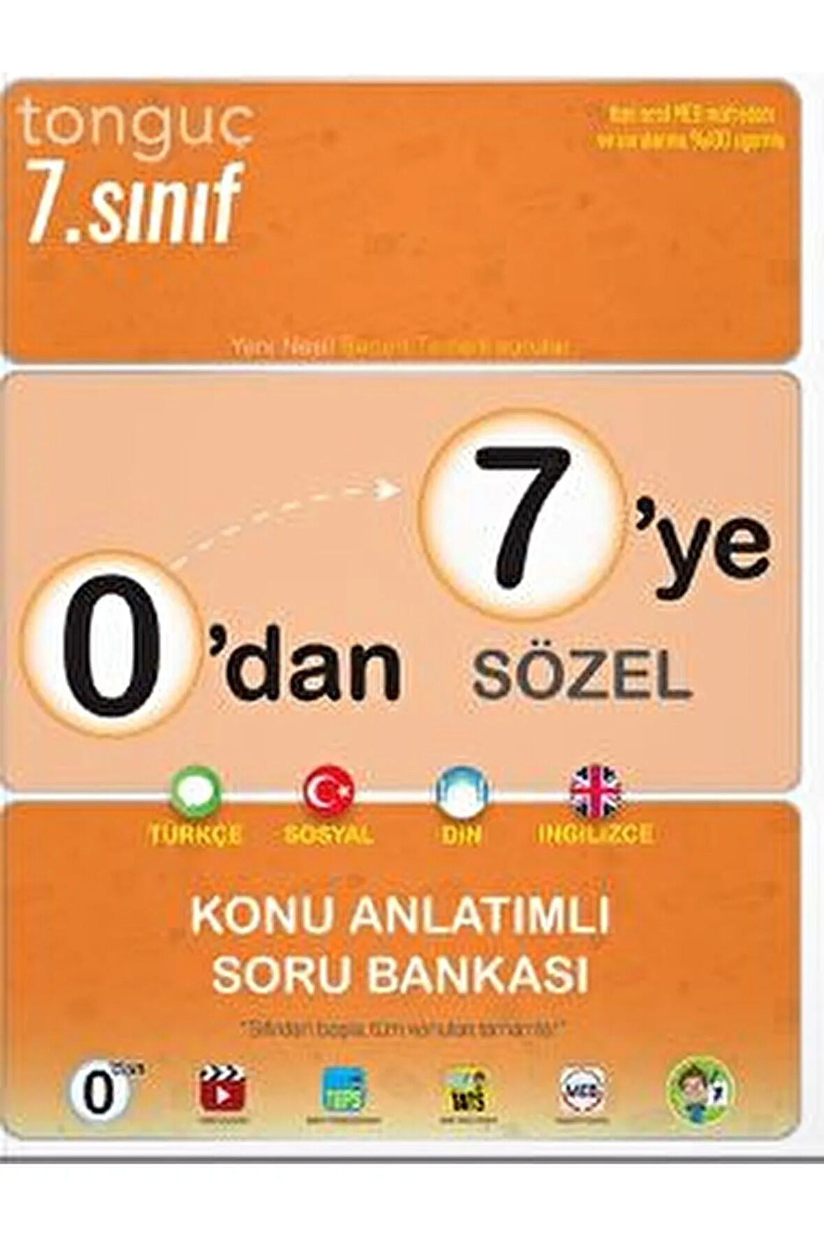 7. Sınıf 0'dan 7'ye Sözel Konu Anlatımlı Soru Bankası / Kolektif / Tonguç Akademi / 9786254222566