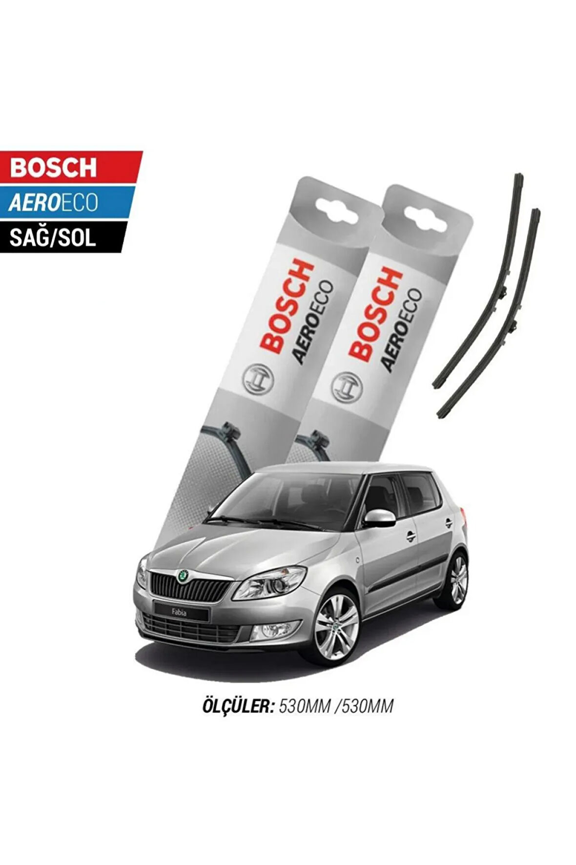 Skoda Fabia 2012 Model Bosch Aeroeco Muz Silecek Takımı