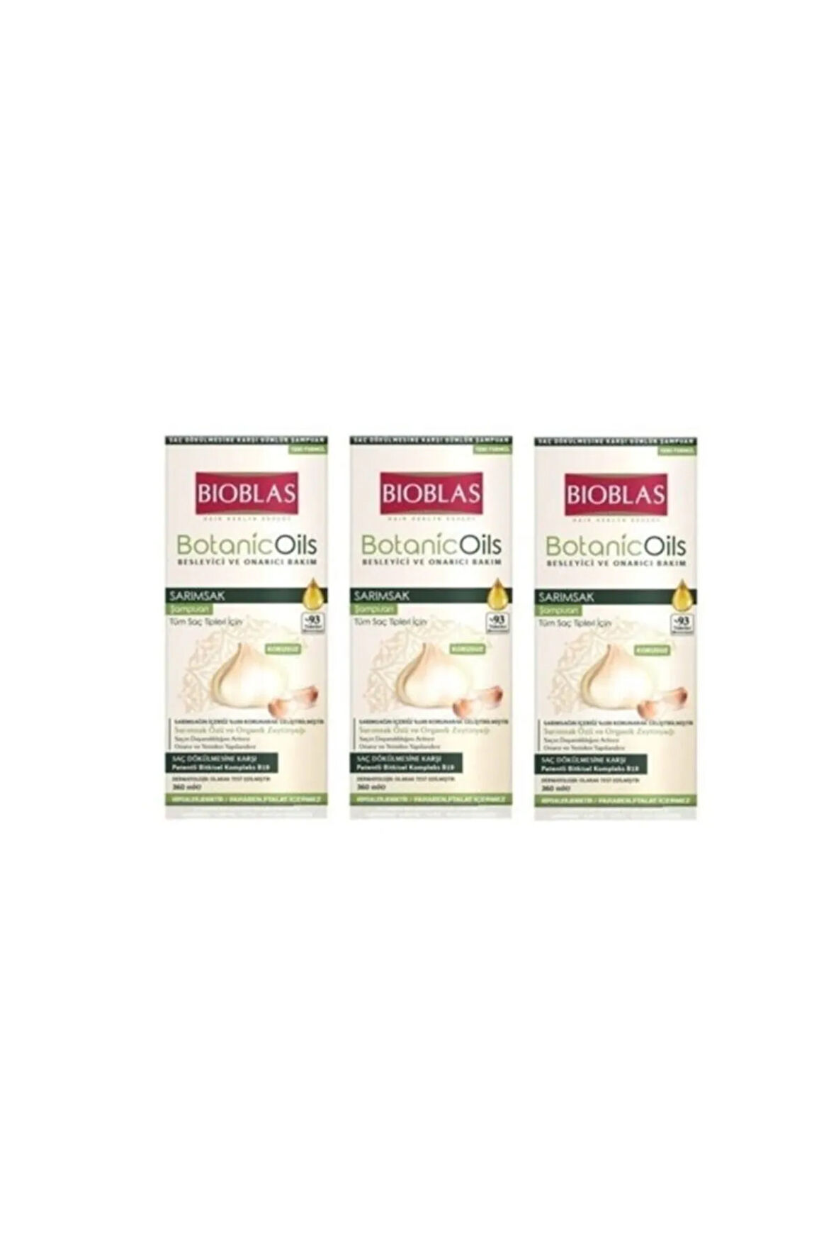 Bioblas Sarımsaklı Şampuan 3 x 360 ML