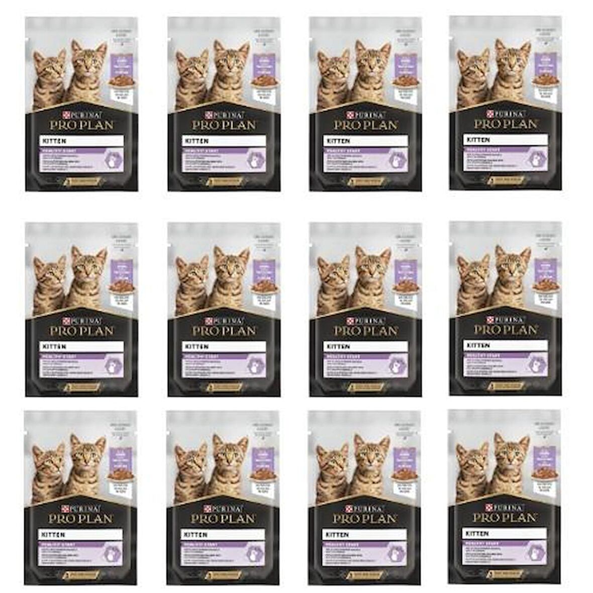 Pro Plan Pouch Kitten Hindili Yavru Kedi Maması 85 G - 12 Adet