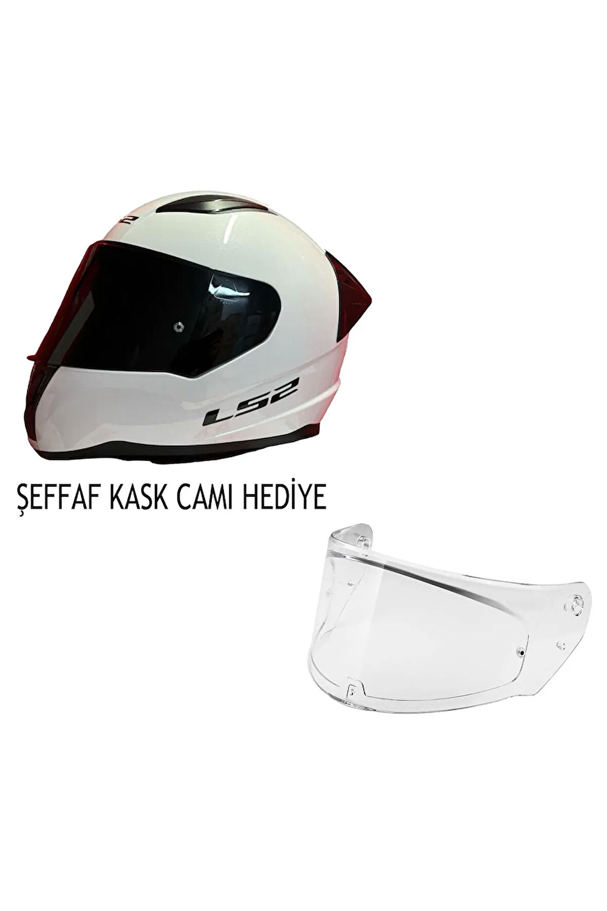 RAPID 2 SPOX GRİ-KIRMIZI KASK ŞEFFAF KASK CAMI HEDİYELİ