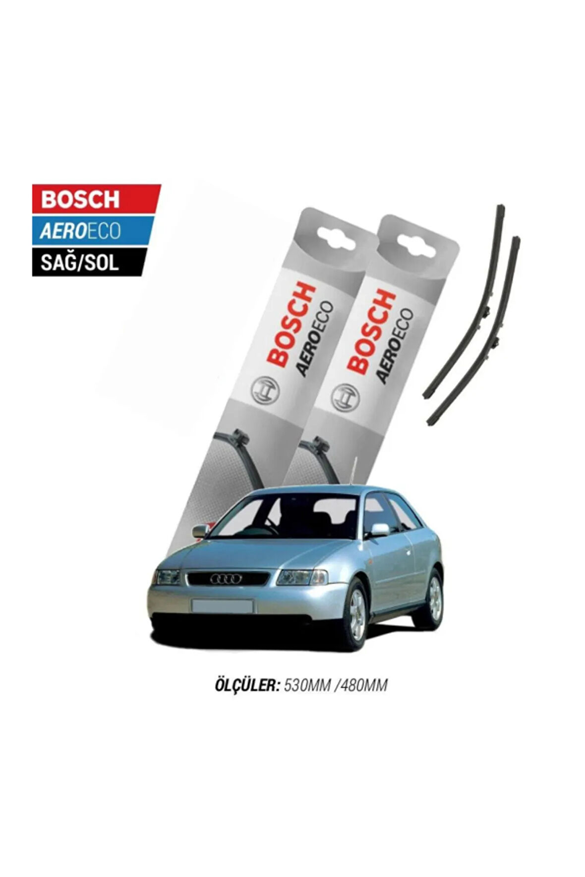 Audi A3 2009 Model Bosch Aeroeco Muz Silecek Takımı