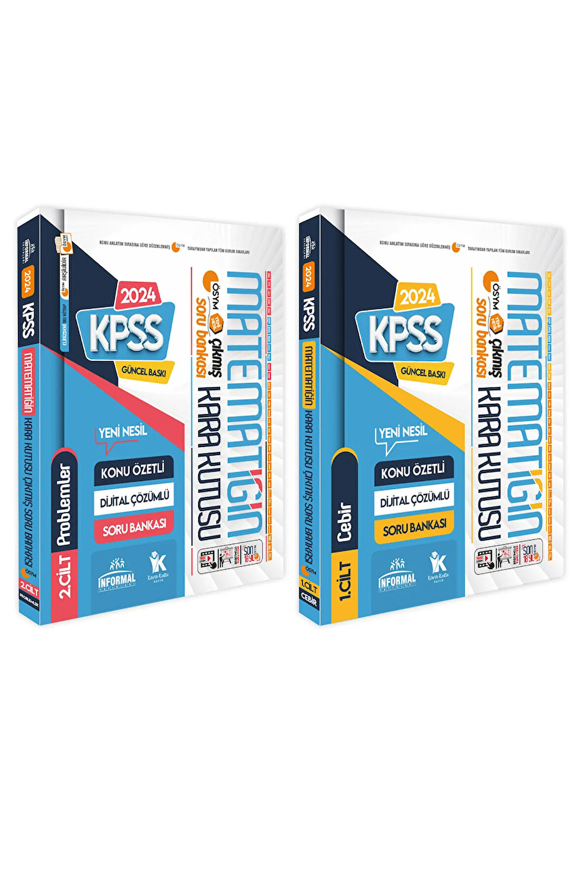 Kpss matematiğin Kara Kutusu 1.ve 2.cilt Konu Özetli D.çözümlü Ösym Soru Bankası Set Paket