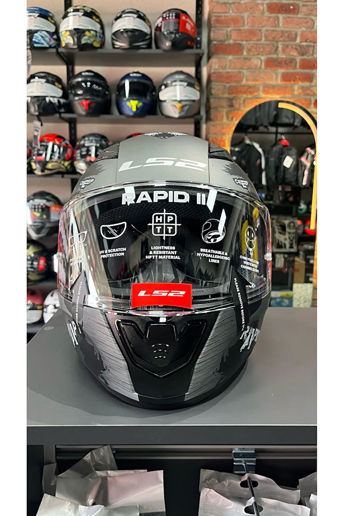 RAPID 2 CIRCLE MAT SİYAH-KIRMIZI KASK