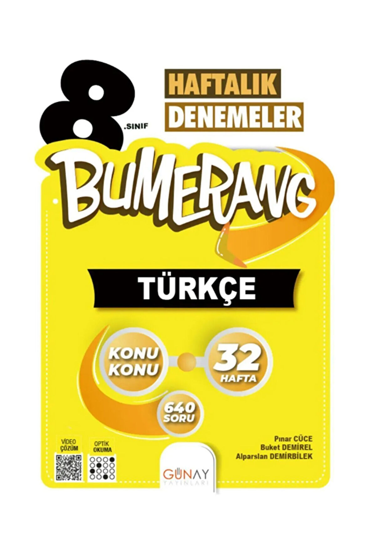 8.Sınıf Bumerang 32’lik Haftalık TÜRKÇE Denemeleri