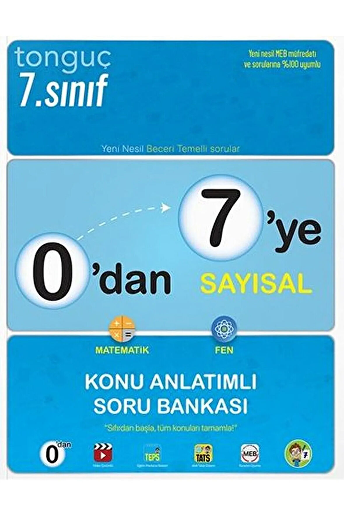 0'dan 7'ye Sayısal Konu Anlatımlı Soru Bankası / Kolektif / Tonguç Akademi / 9786254222443