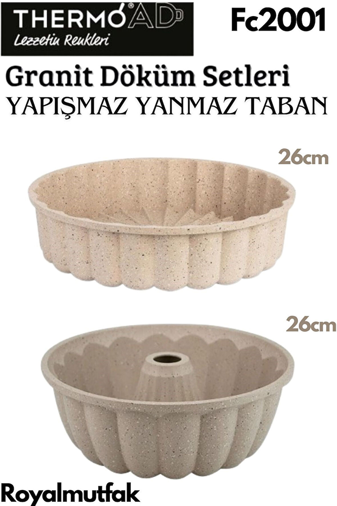 Thermoad 2'Li Vizon Set (Tart Kalıbı-Kek Kalıbı)