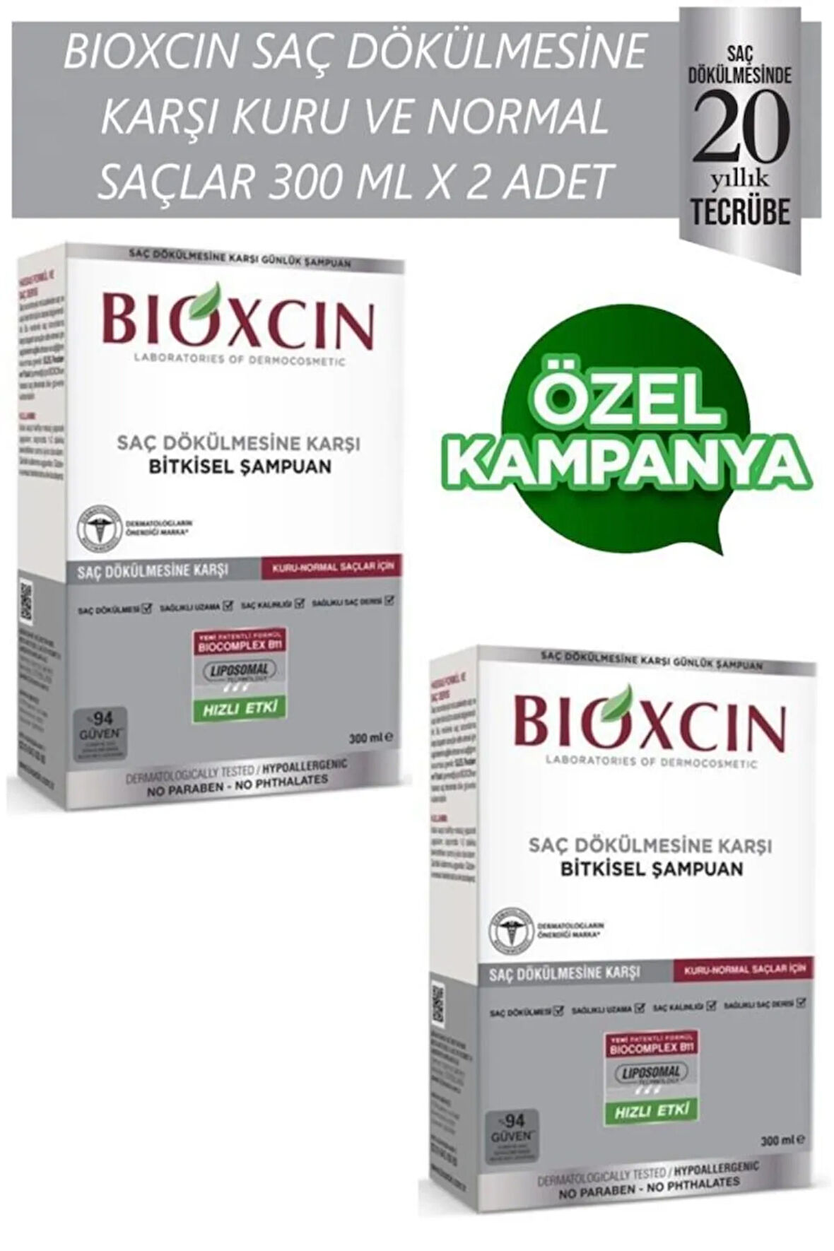 Genesis Kuru Ve Normal Saçlar Için 300 Ml X 2 Adet