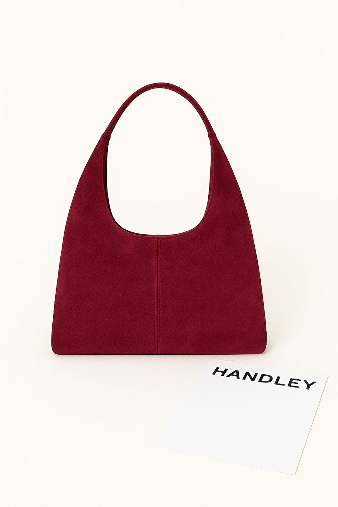 Luxe Süet Kadın Omuz Çantası – Minimalist Hobo Tasarım