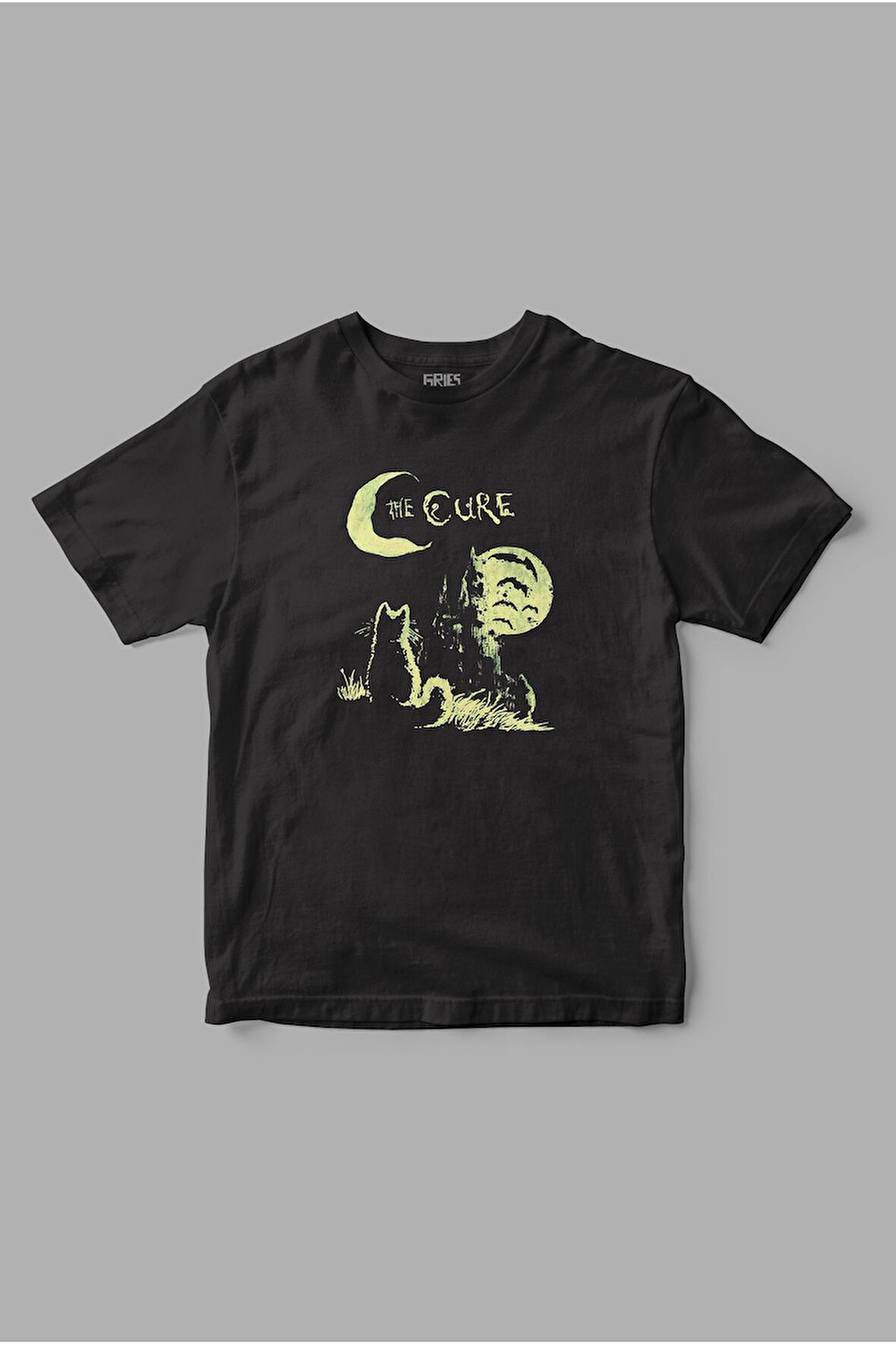 The Cure Cat Kedi Baskılı Tişört