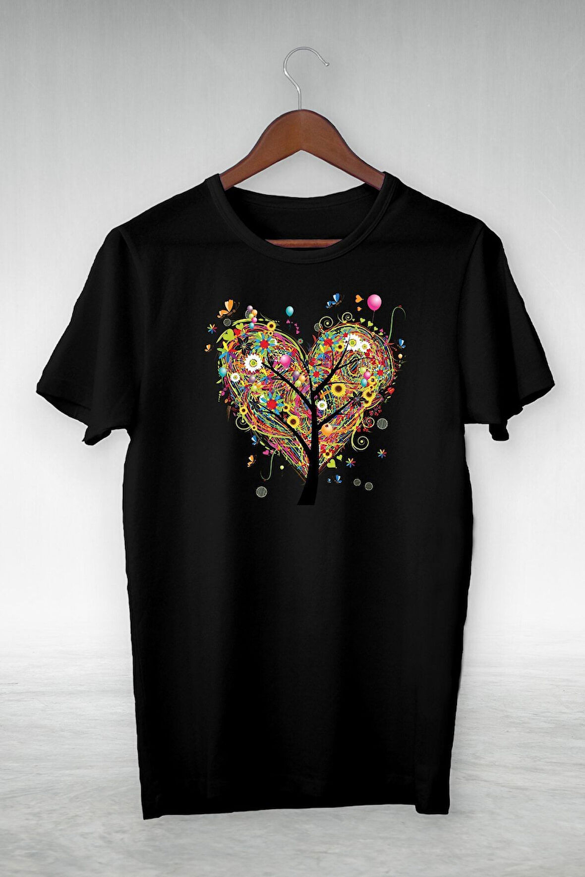 Unisex Siyah Vip Tasarım Tshirt