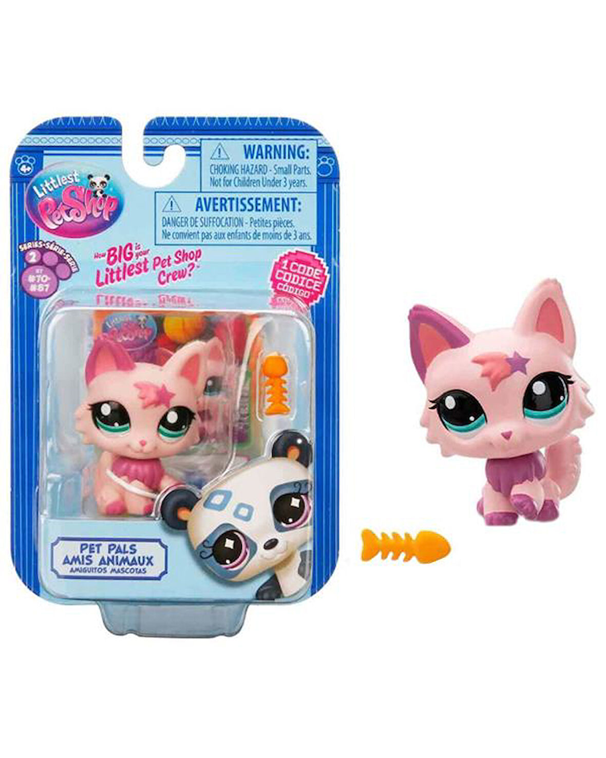 Littlest Pet Shop Minişler Tekli Paket S2 Pembe Kedi 79