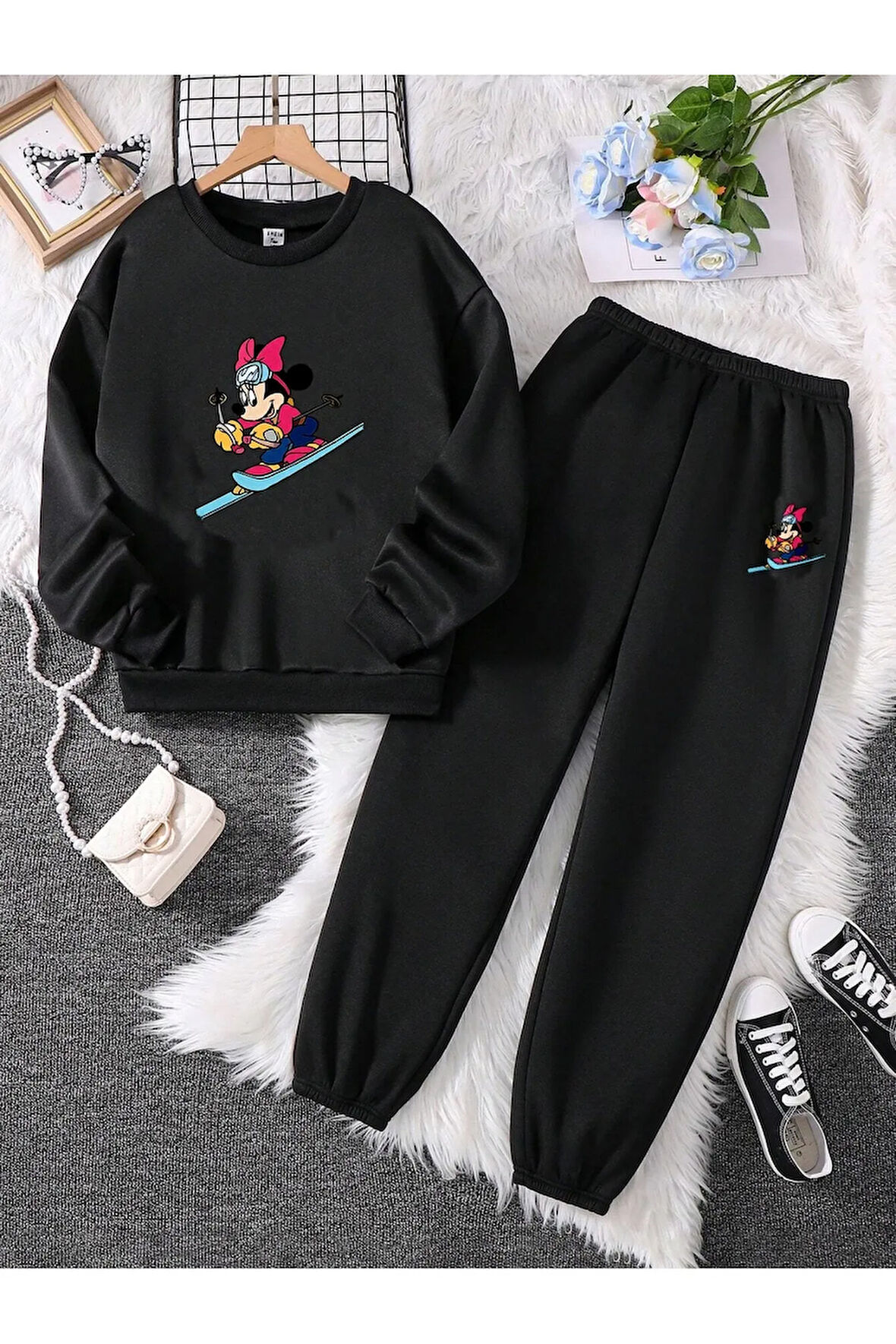 mickey mouse kapüşonlu eşortman takımı