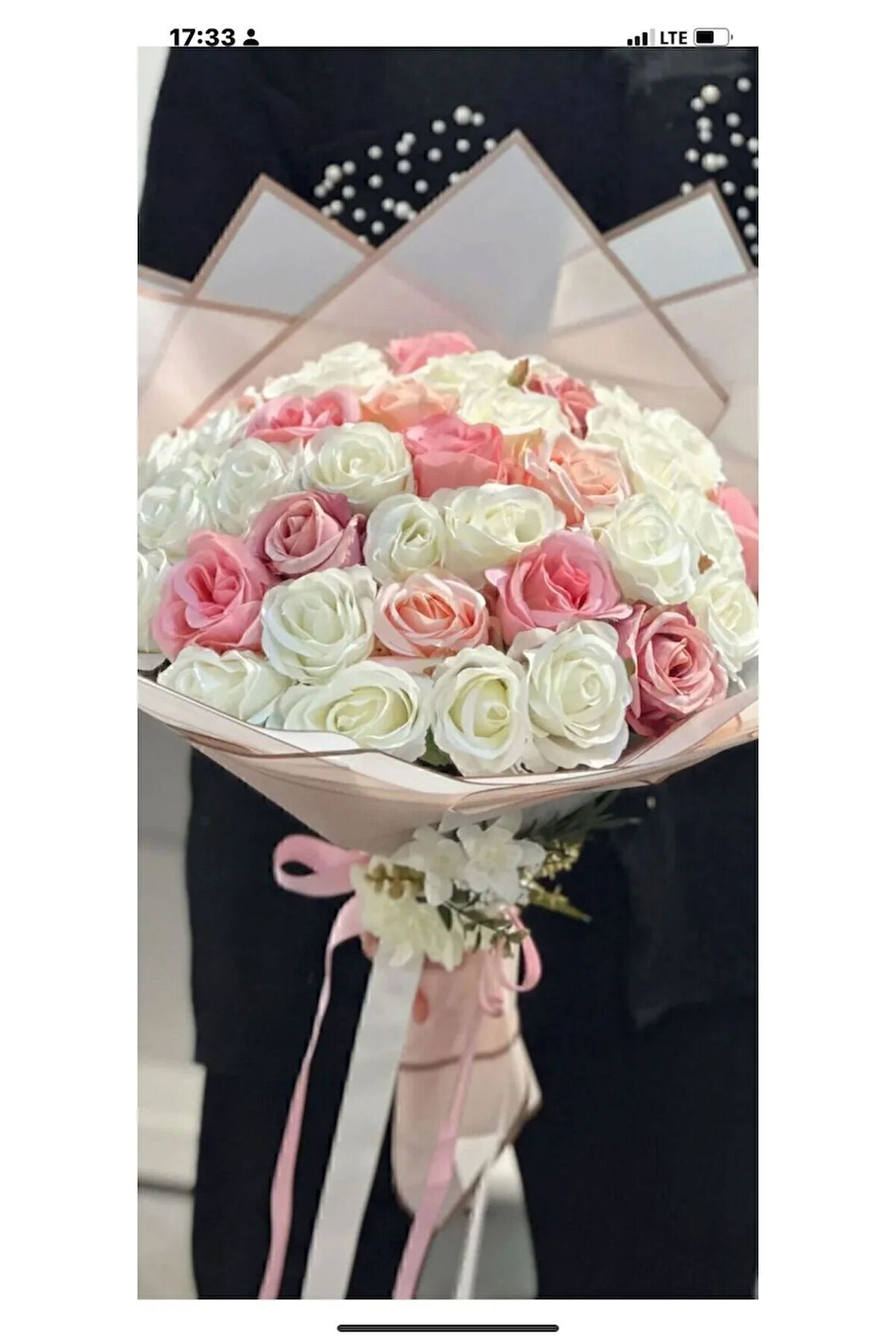 Pembe solmayan 41 adet özel kadife şakayık  kız isteme çiçeği buketi