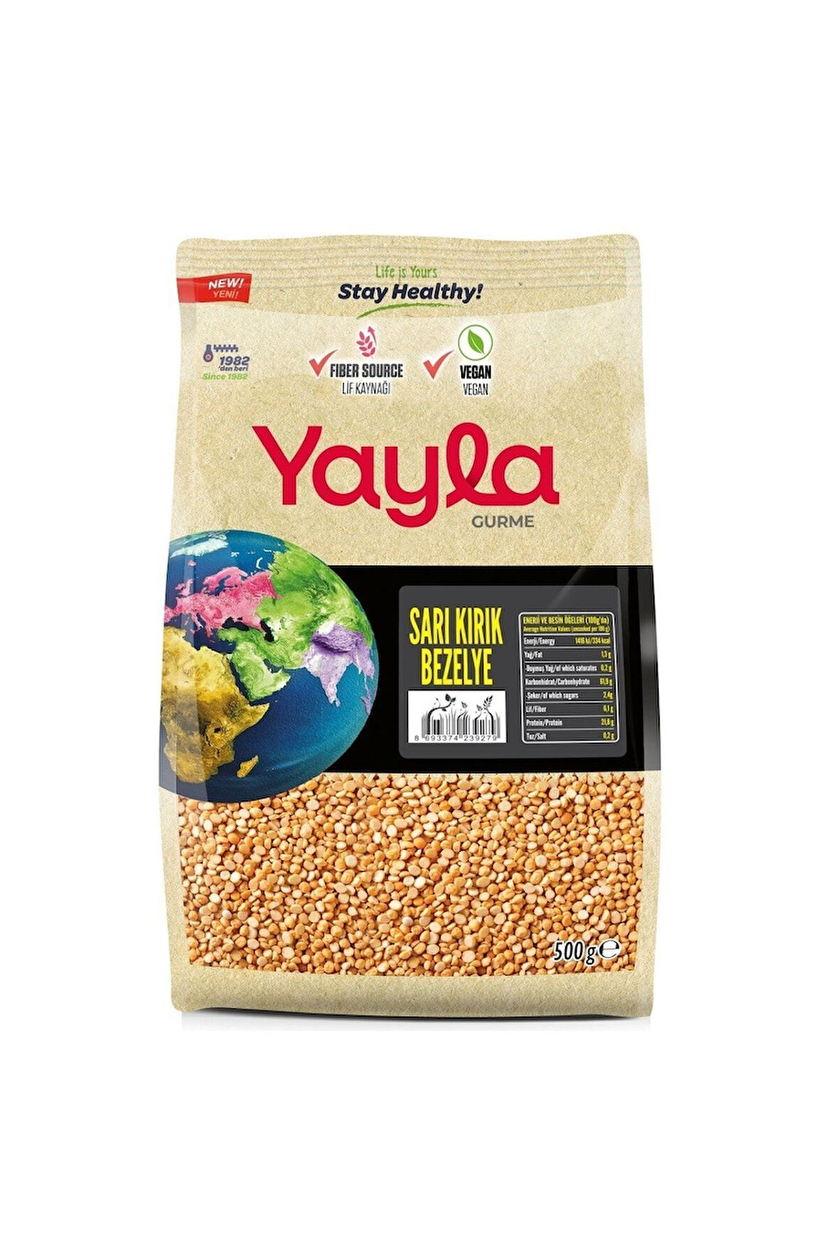 Gurme Sarı Kırık Bezelye 500 Gr