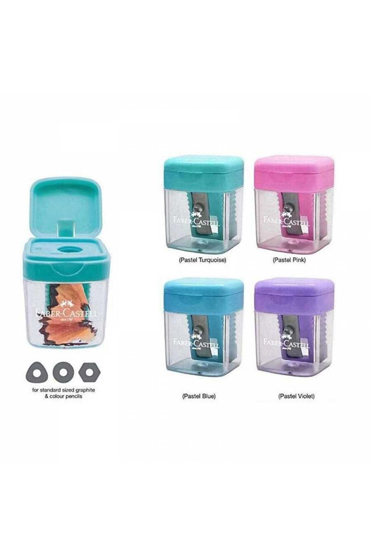 Faber Castell Minibox Kalemtıraş Pastel Renkler