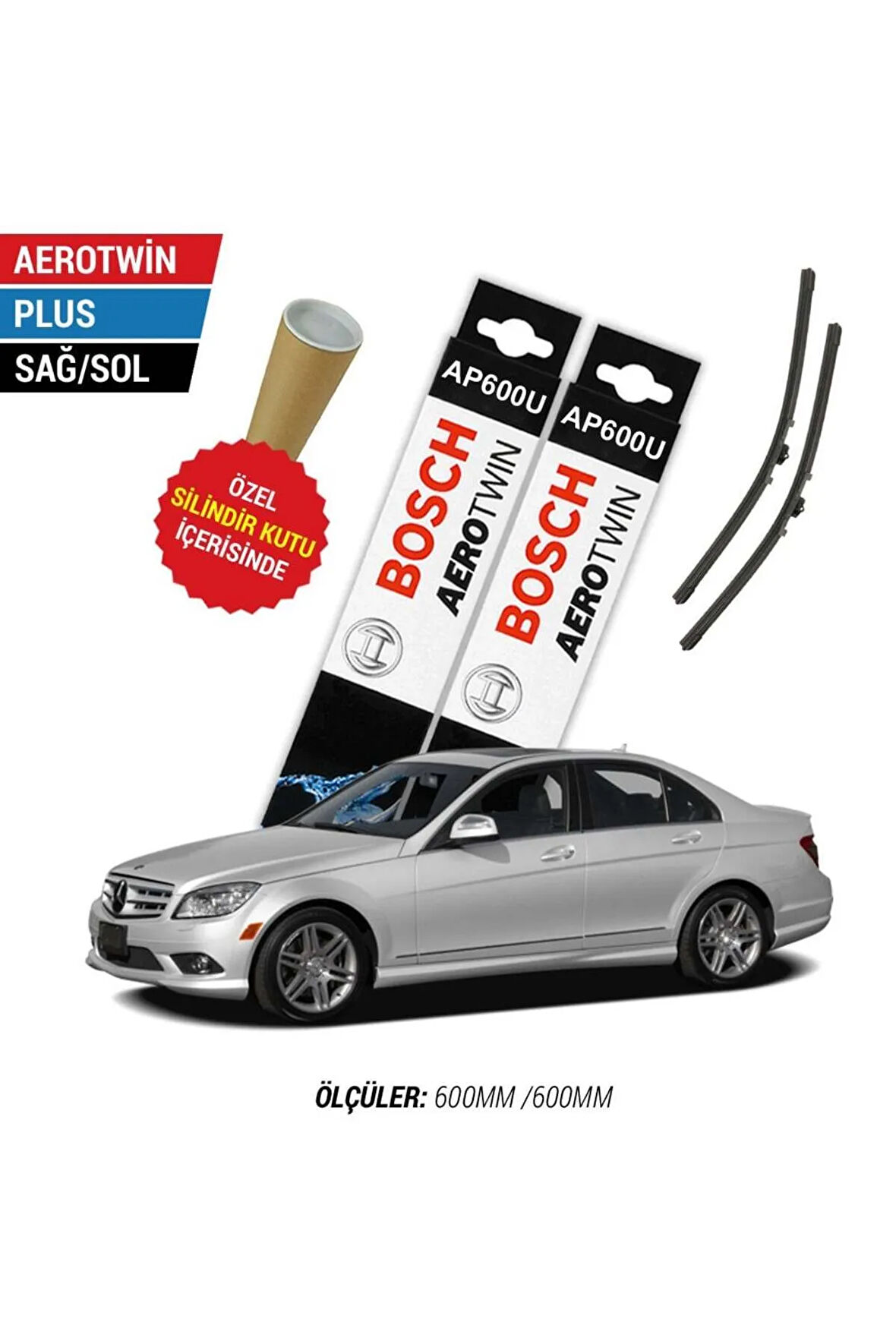 Mercedes C Silecek Seti (2008-2011 W204) Bosch Aerotwin Plus