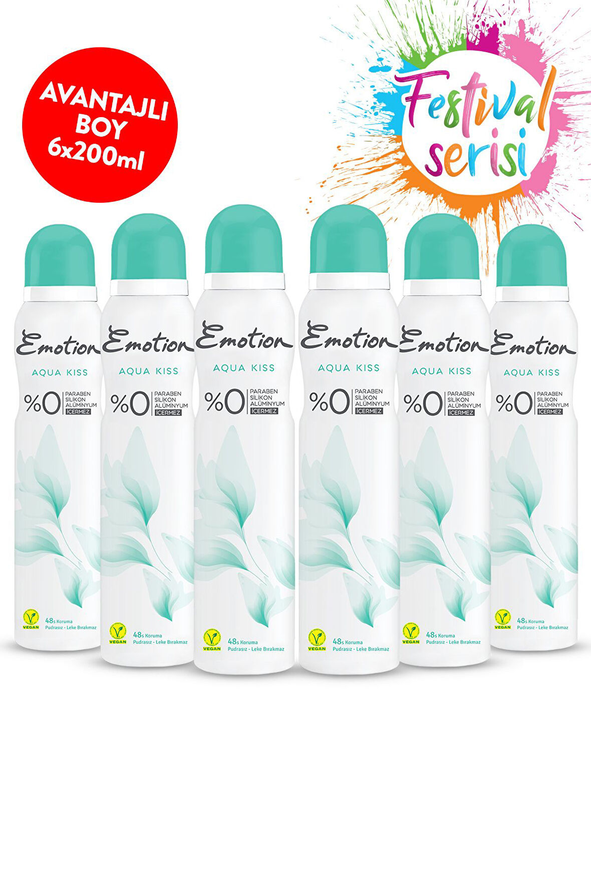 Aqua Kiss Deodorant 6x200 ml