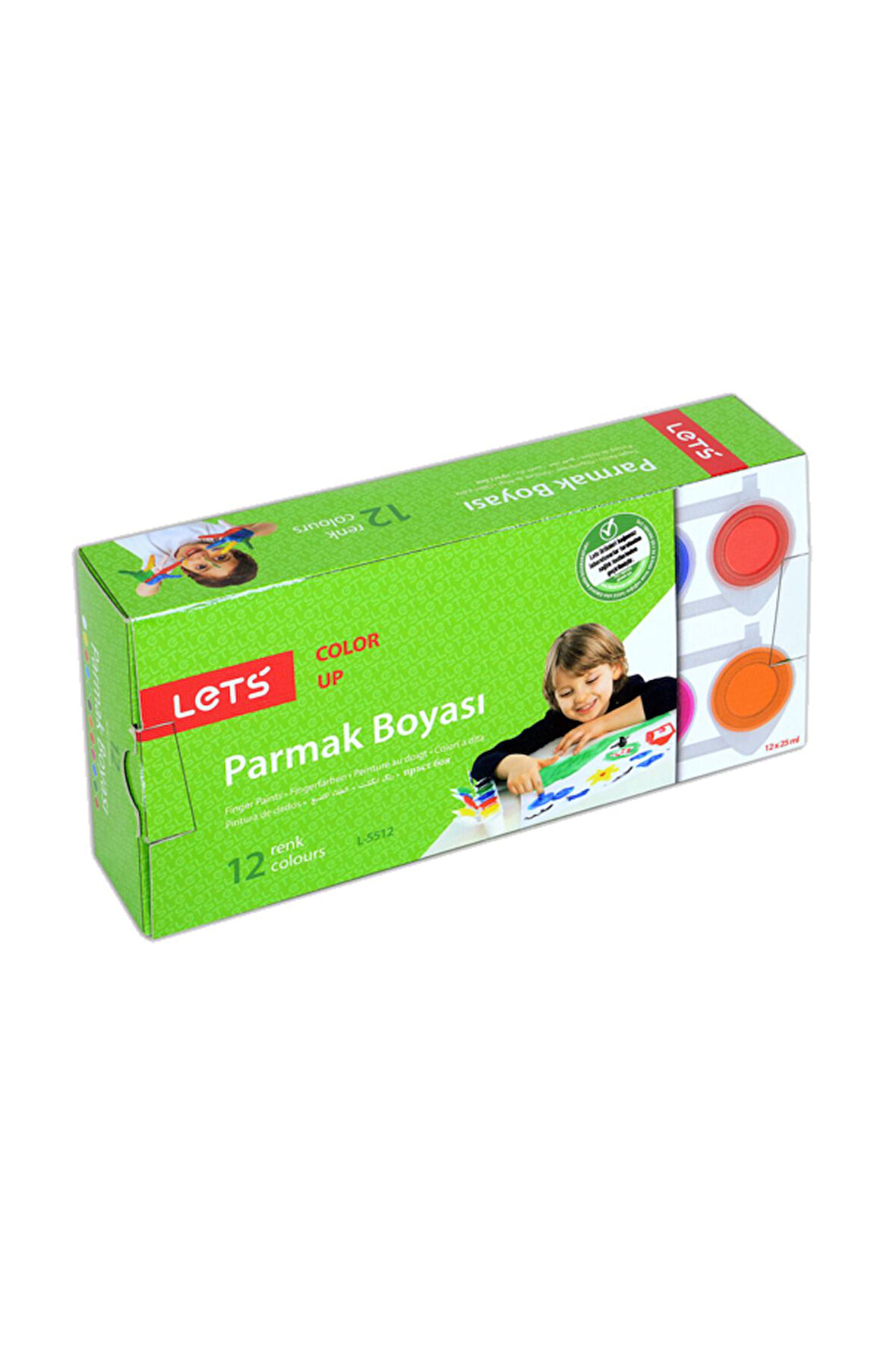 Parmak Boyası 25 ml 12 Renk L-5512