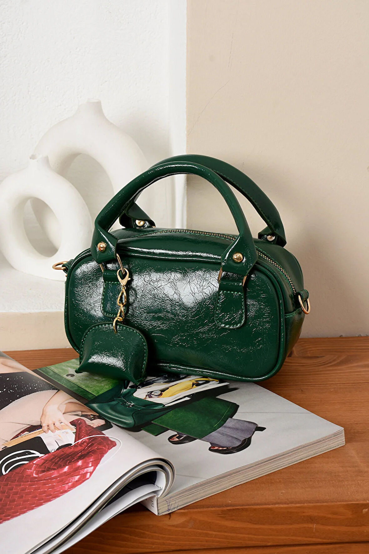 Lüks Omuz Çantası Çapraz Askılı