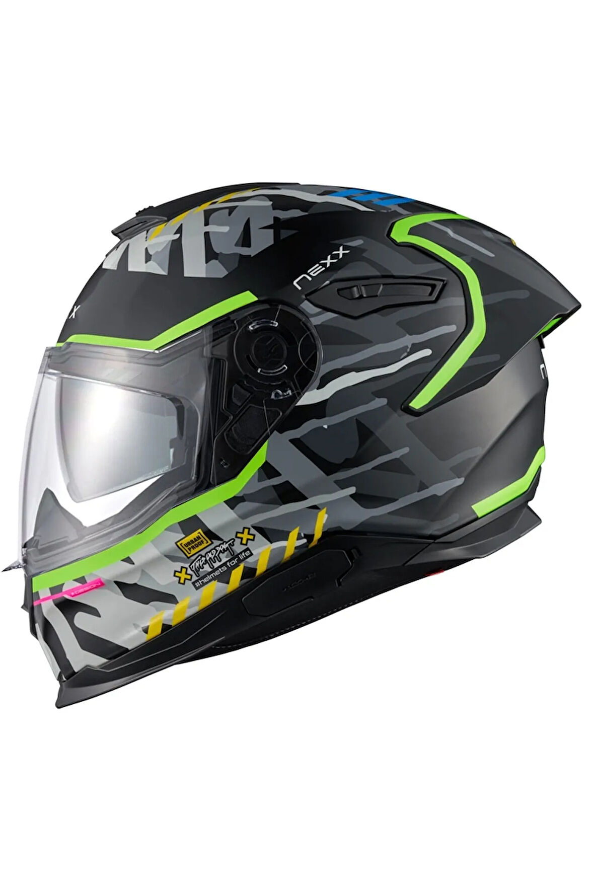 Y.100r Urbangram Mat Siyah Kask