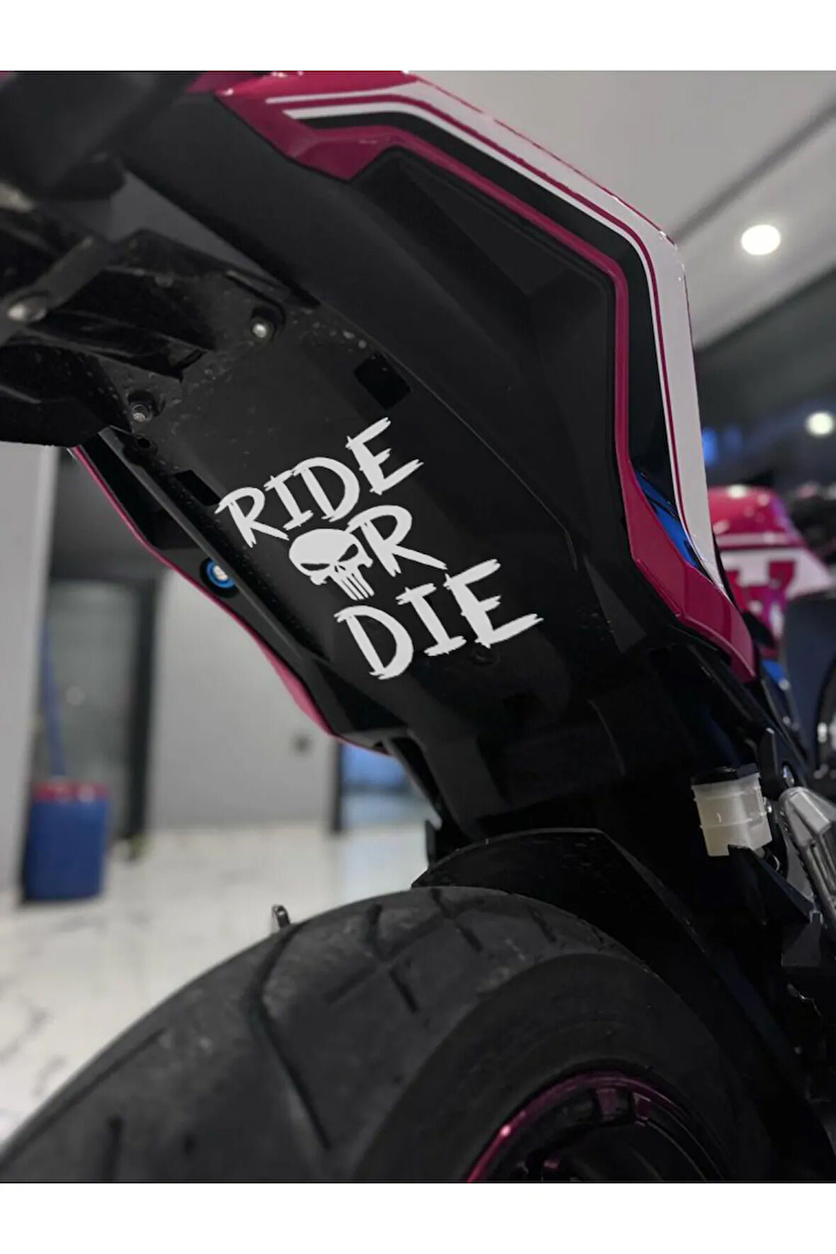 Ride Or Die Punisher - RIDE OR DIE  Punisher  - Sticker  -  Motor Sticker  - Oto Sticker 15X19 Cm