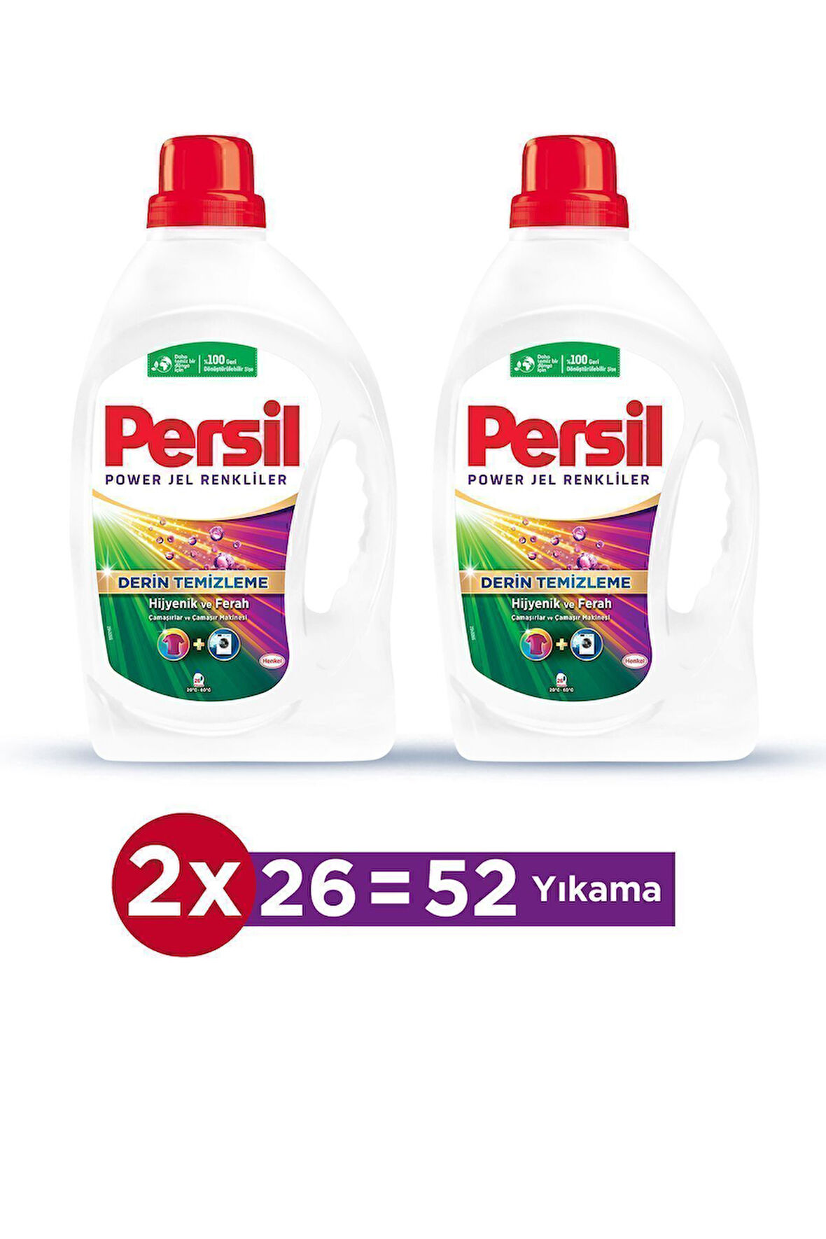 Persil Color Sıvı Çamaşır Deterjanı 52 Yıkama 2 x 1690 ML