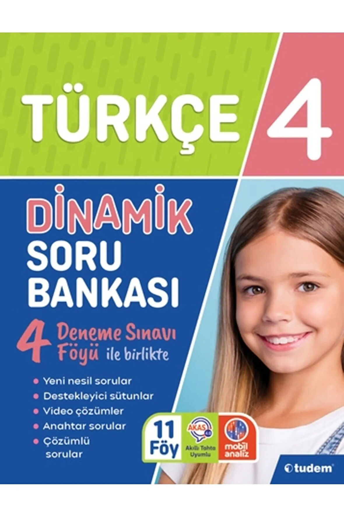 TUDEM YAYINLARI 4.SINIF TÜRKÇE DİNAMİK SORU BANKASI