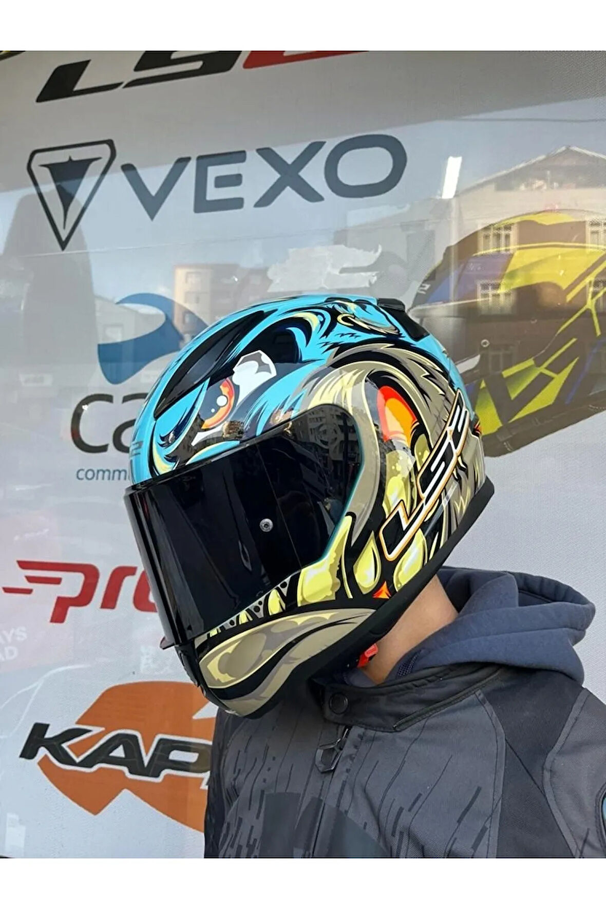 Rapıd 2 Neo Mavi-mor Kask - Siyah Vizör