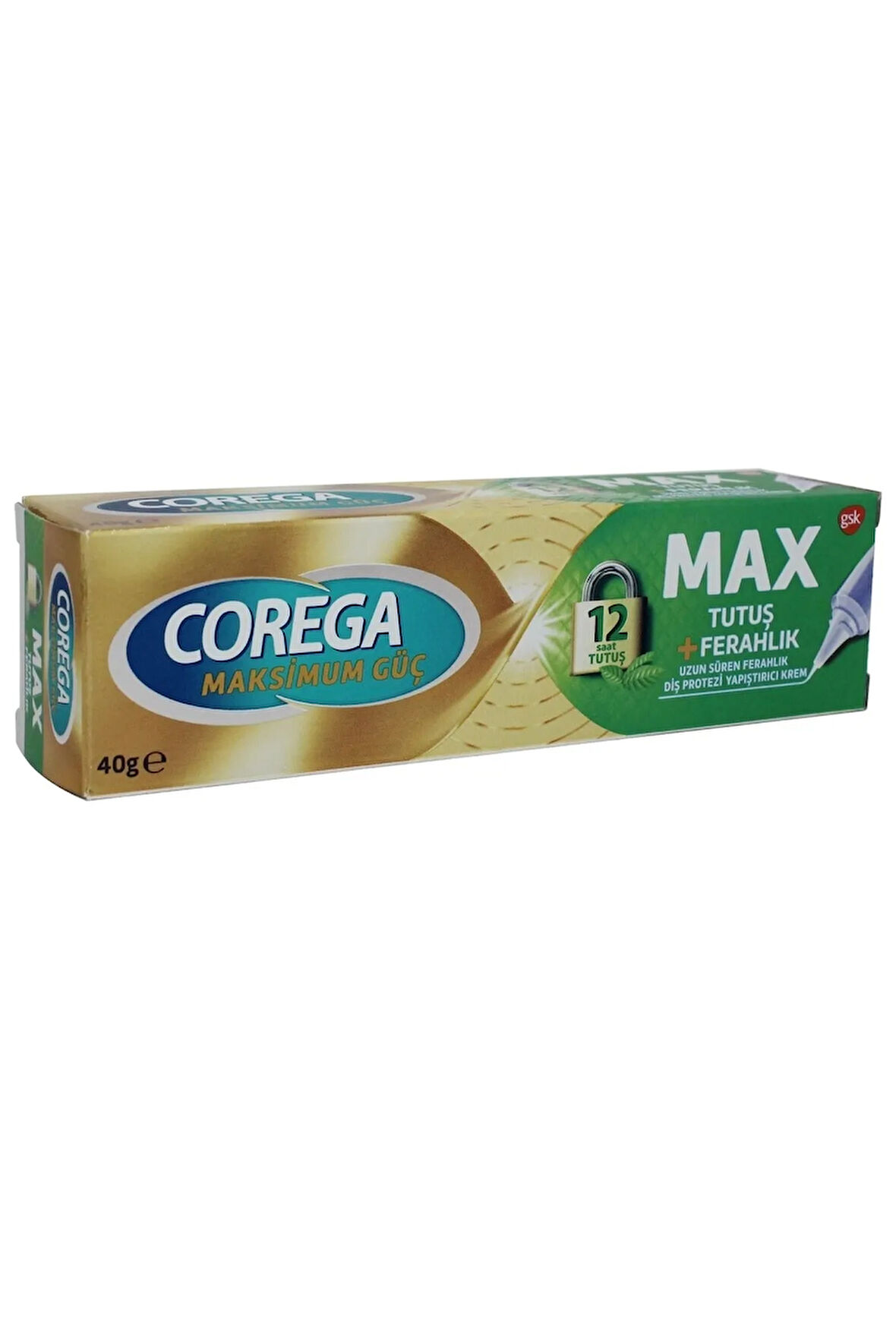 Maksimum Tutuş + Ferahlık Diş Protez Yapıştırıcı Krem 40gr