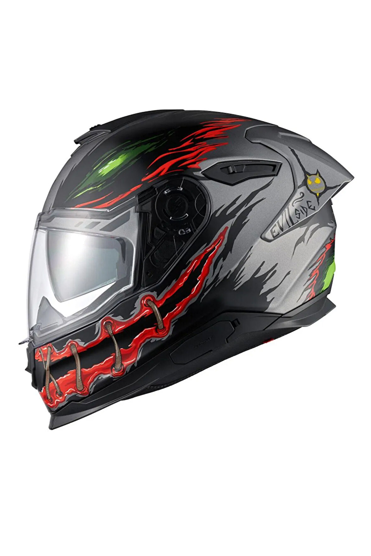 Y.100r Nıght Rıder Mat Tıtanıum Kask