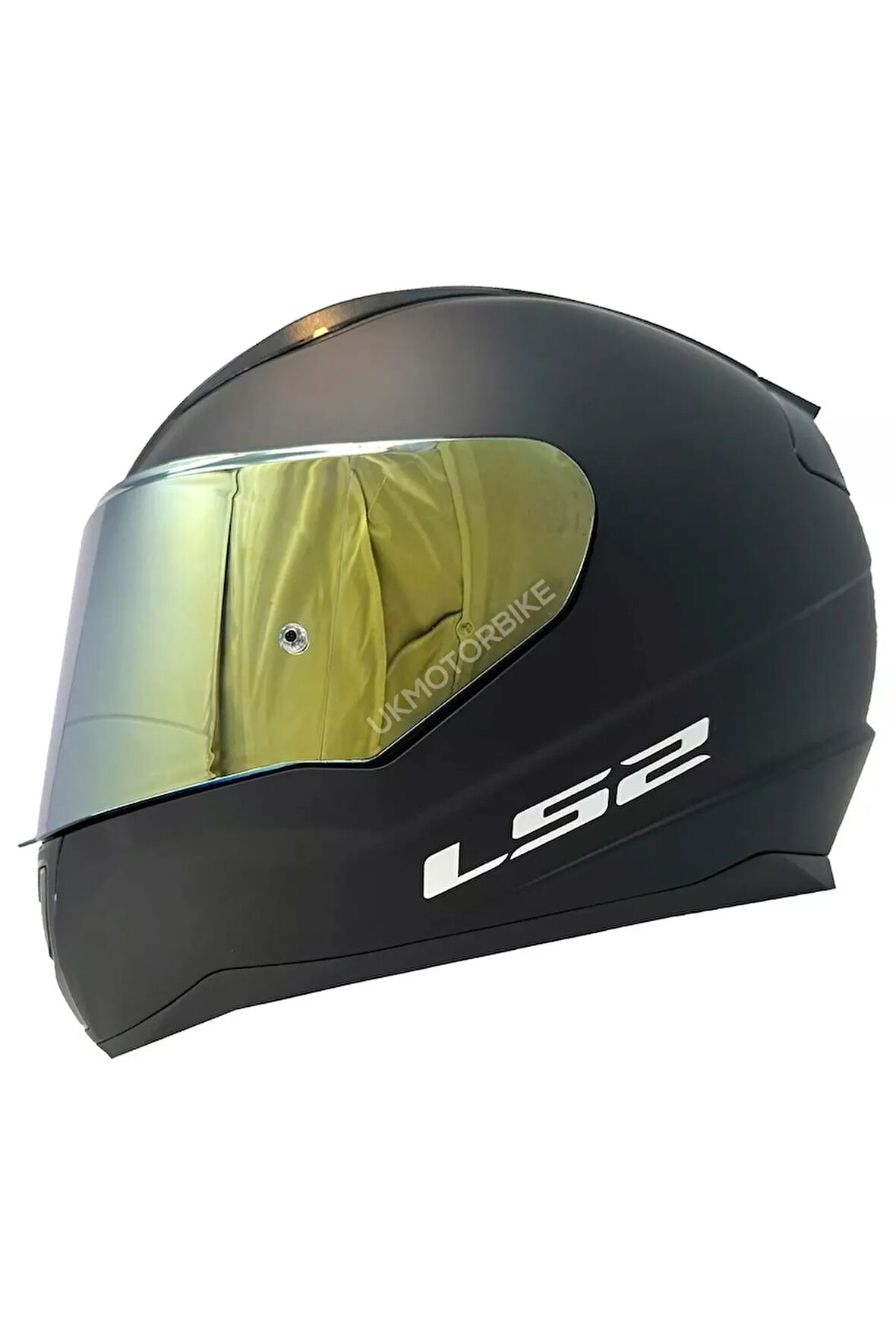 Rapıd 2 Mat Siyah Fullface Motosiklet Kaskı Gold Camlı