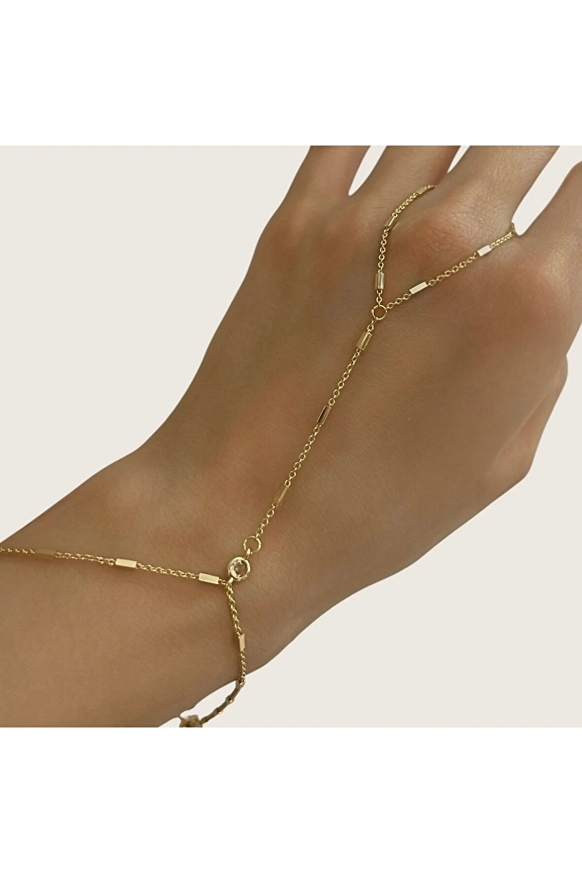 Ufak Taşlı Altın Kaplama Şahmeran