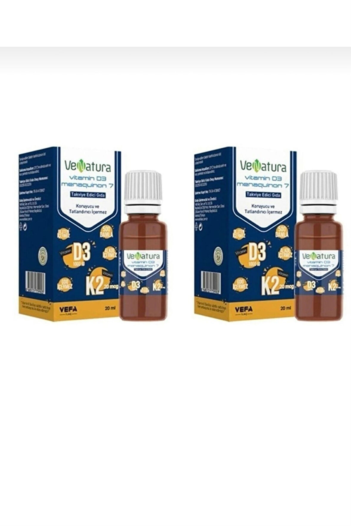 Venatura D3 K2 Damla 20 ml 2 Adet