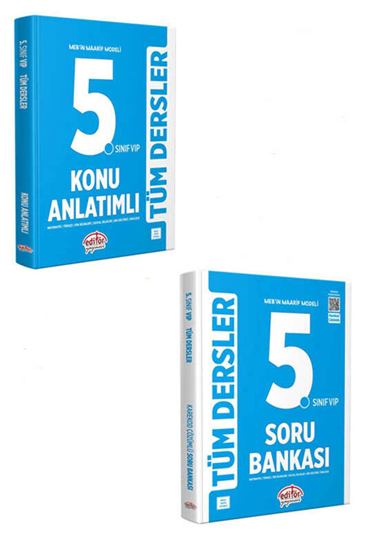 Editör Yayınları 2025 5.Sınıf Tüm Dersler Konu Anlatımı ve Soru Bankası Seti