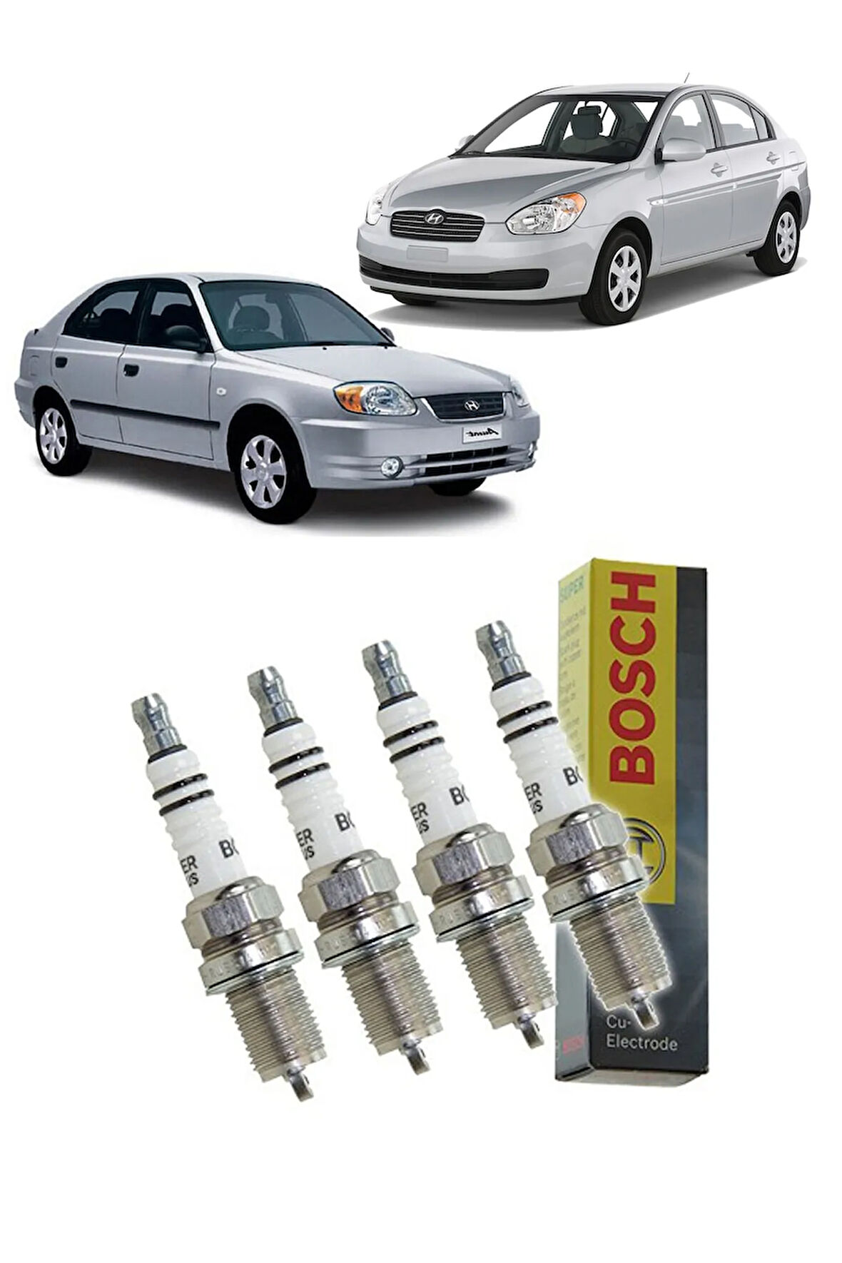 Bosch Buji | Hyundai Accent Admira / Accent Era / Elantra (2003-2005) Uyumlu