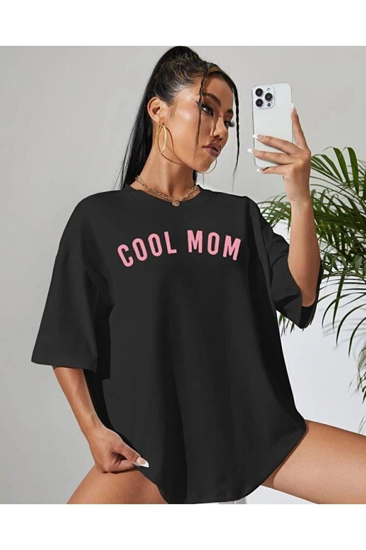 J Beyaz Ince Unisex Pamuk Bisiklet Yaka Boyfriend Örme Oversize T-shirt