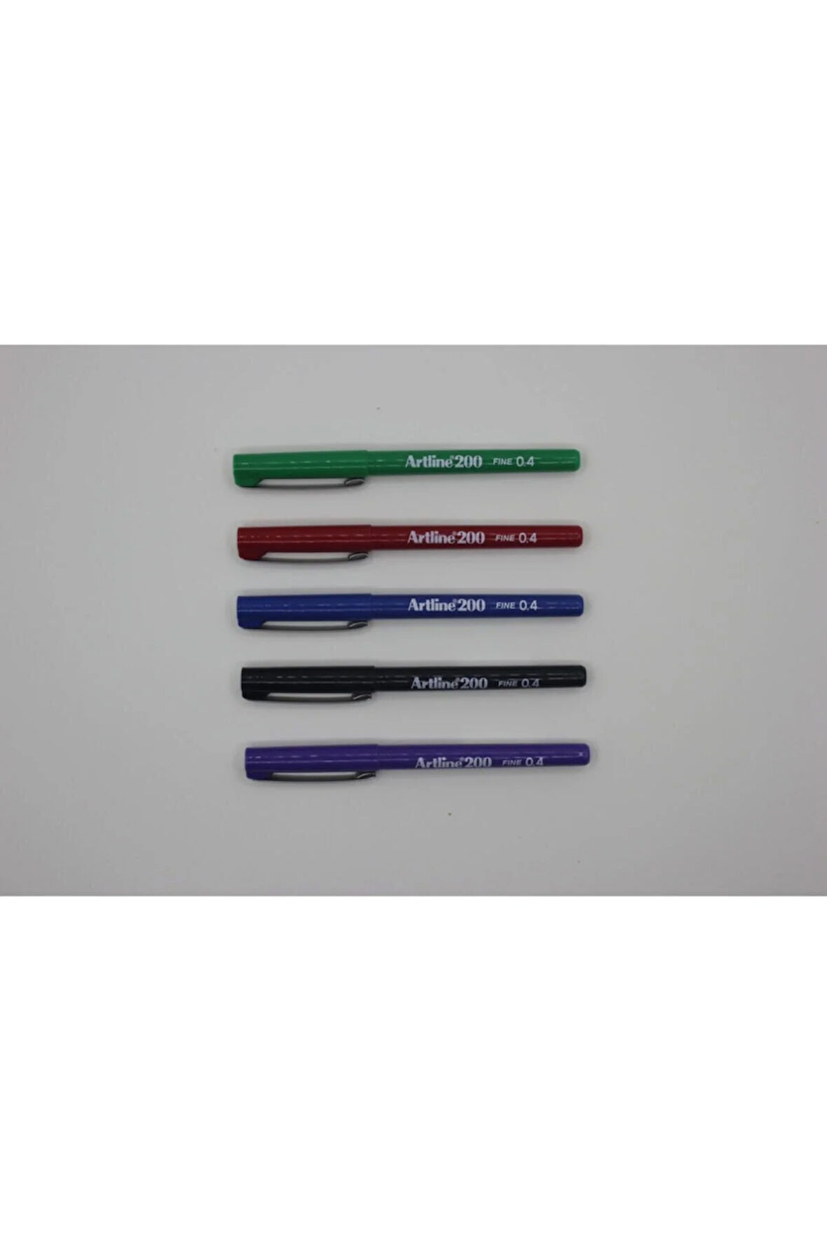 200 Fine 0.4 Fineliner Keçeli Kalem Siyah-kırmızı-mavi-yeşil