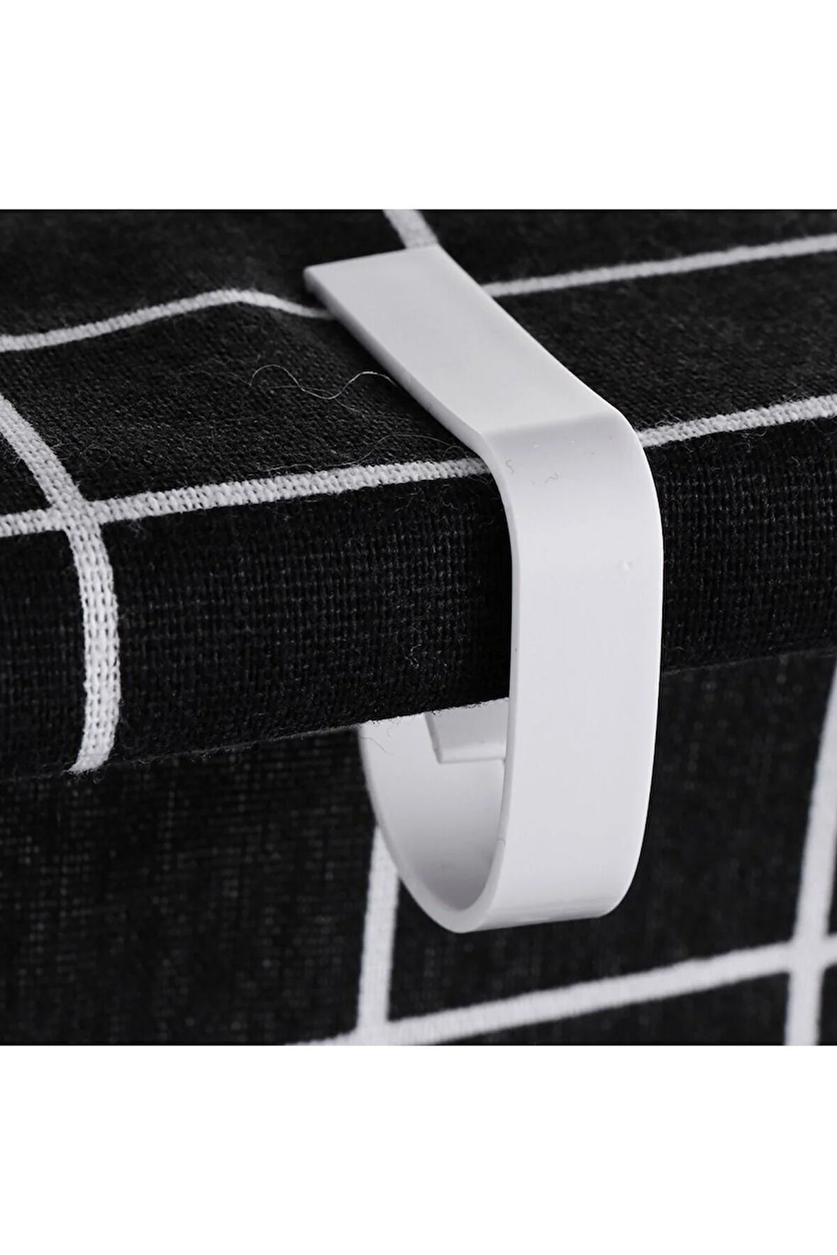 6'lı Beyaz Masa Örtüsü Tutacağı Yaysız Mandal Kayma Önleyici Tutucu Sabitleyici Kıskaç Klips Aparat