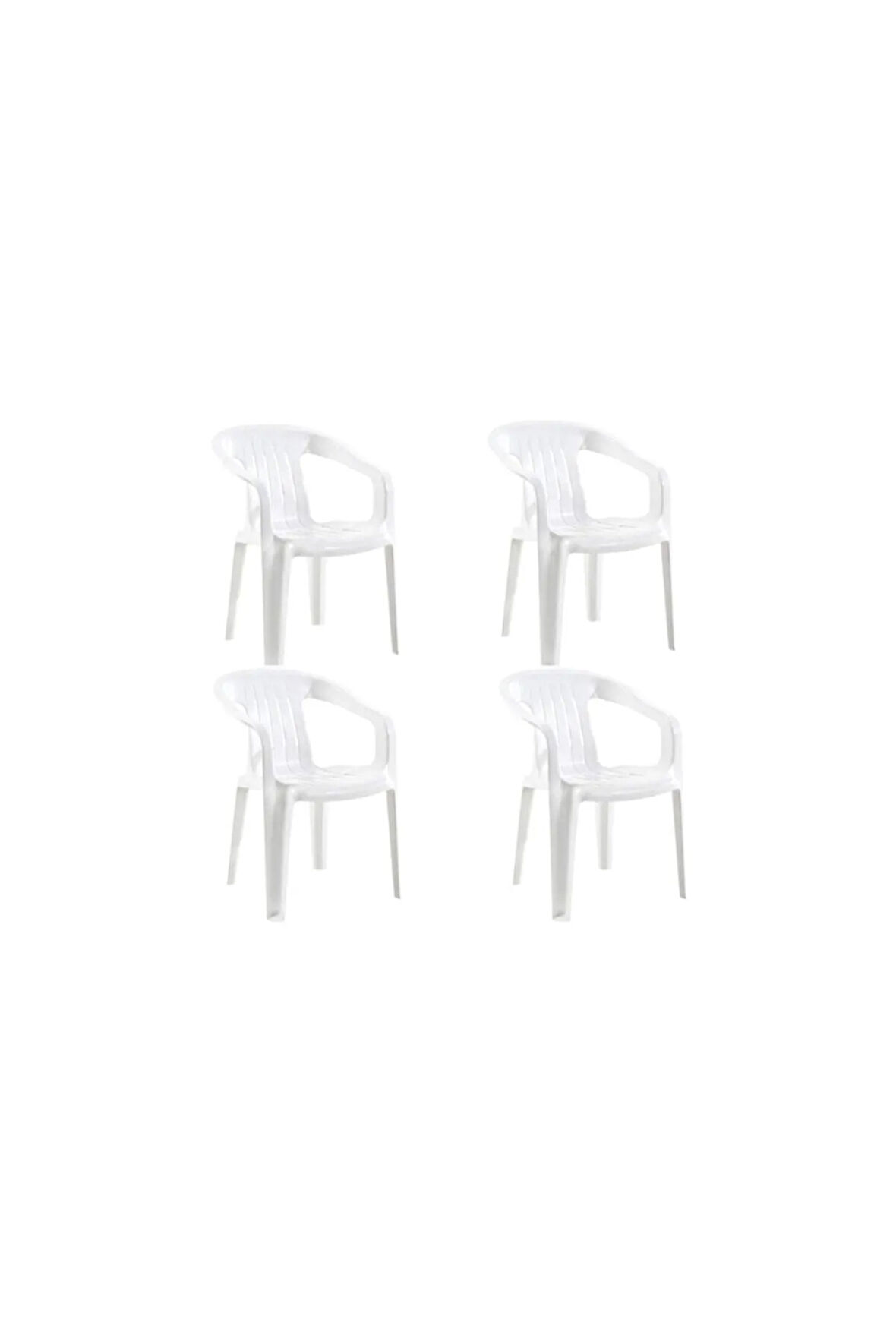 Avantaj Paketi 4 Adet Elit Plastik Bahçe Balkon Sandalye Koltuk