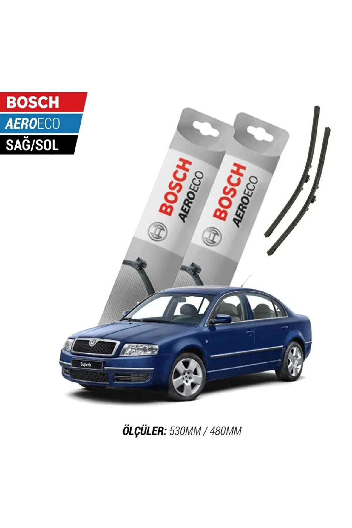 Skoda Superb 2005 Model Bosch Aeroeco Muz Silecek Takımı