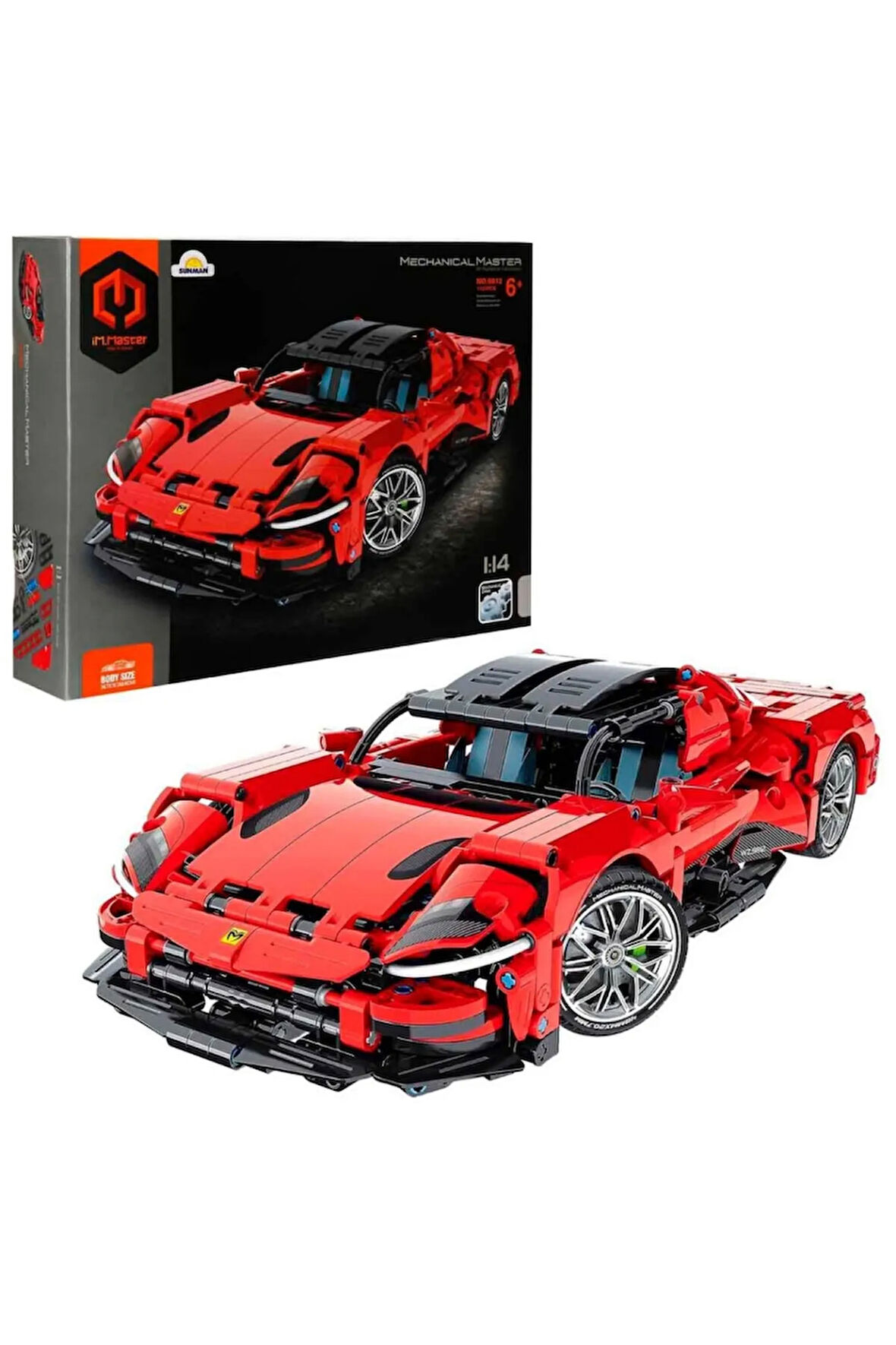 Nessiworld 1:14 iM. Master Kırmızı Süper Araba 1131 Parça