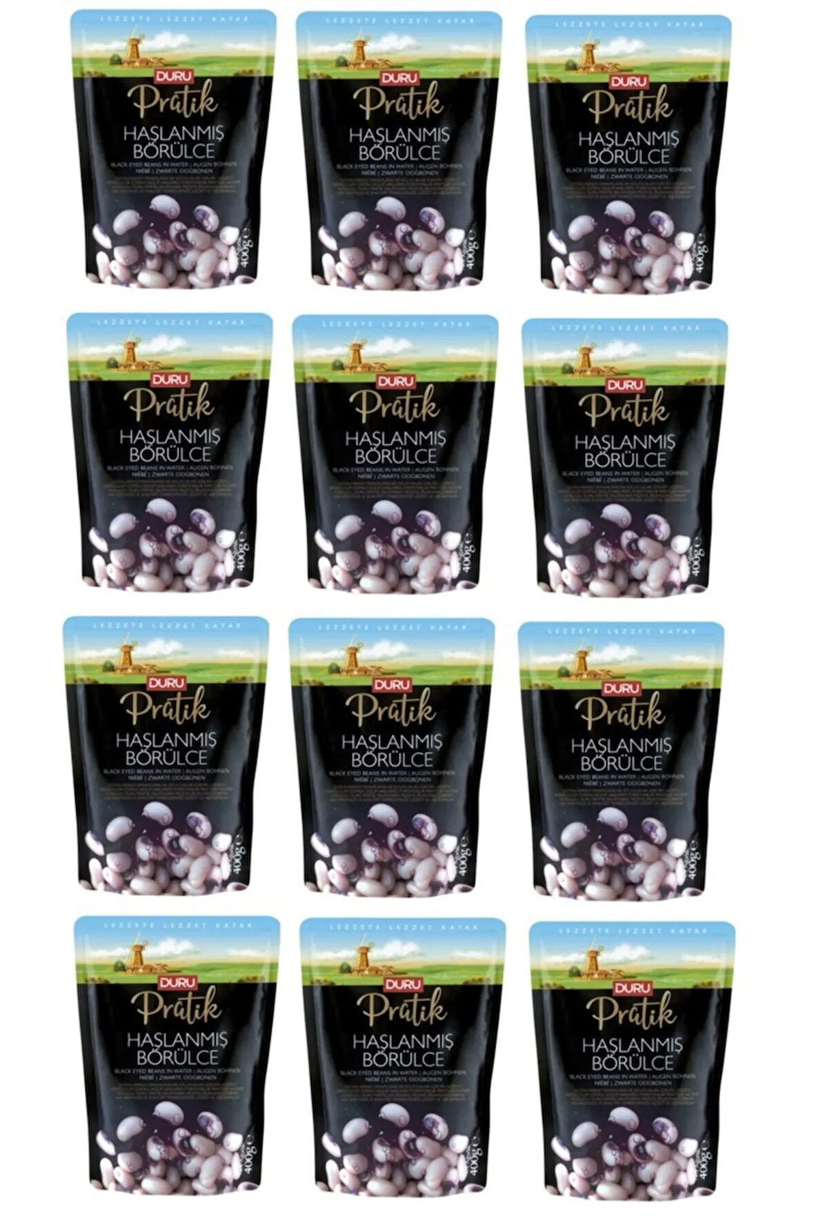 Pratik Haşlanmış Börülce 400 Gr X 12 Adet
