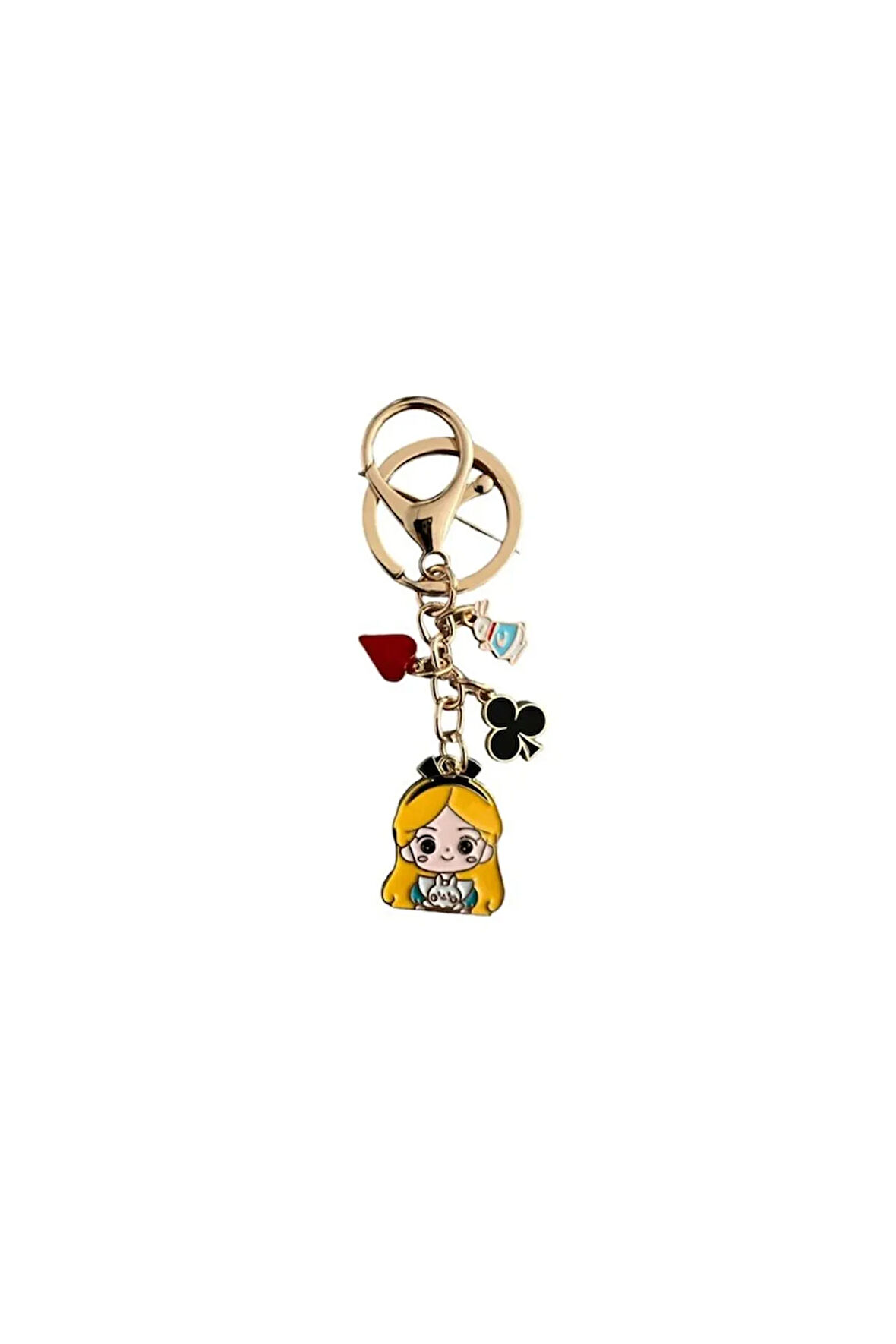 Alice in Wonderland Charm Anahtarlık