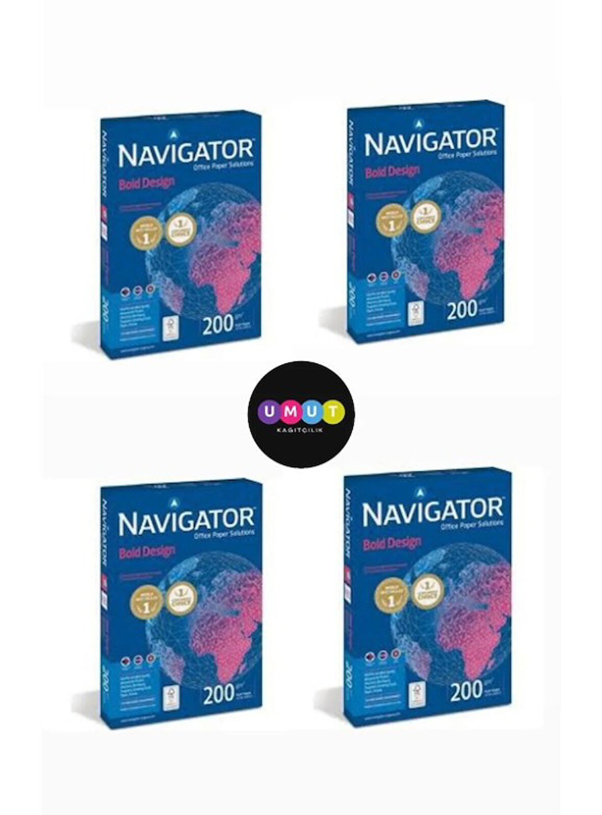 Navigator A4 200 Gr. Gramajlı Fotokopi Kağıdı 600 Yaprak 4 Paket