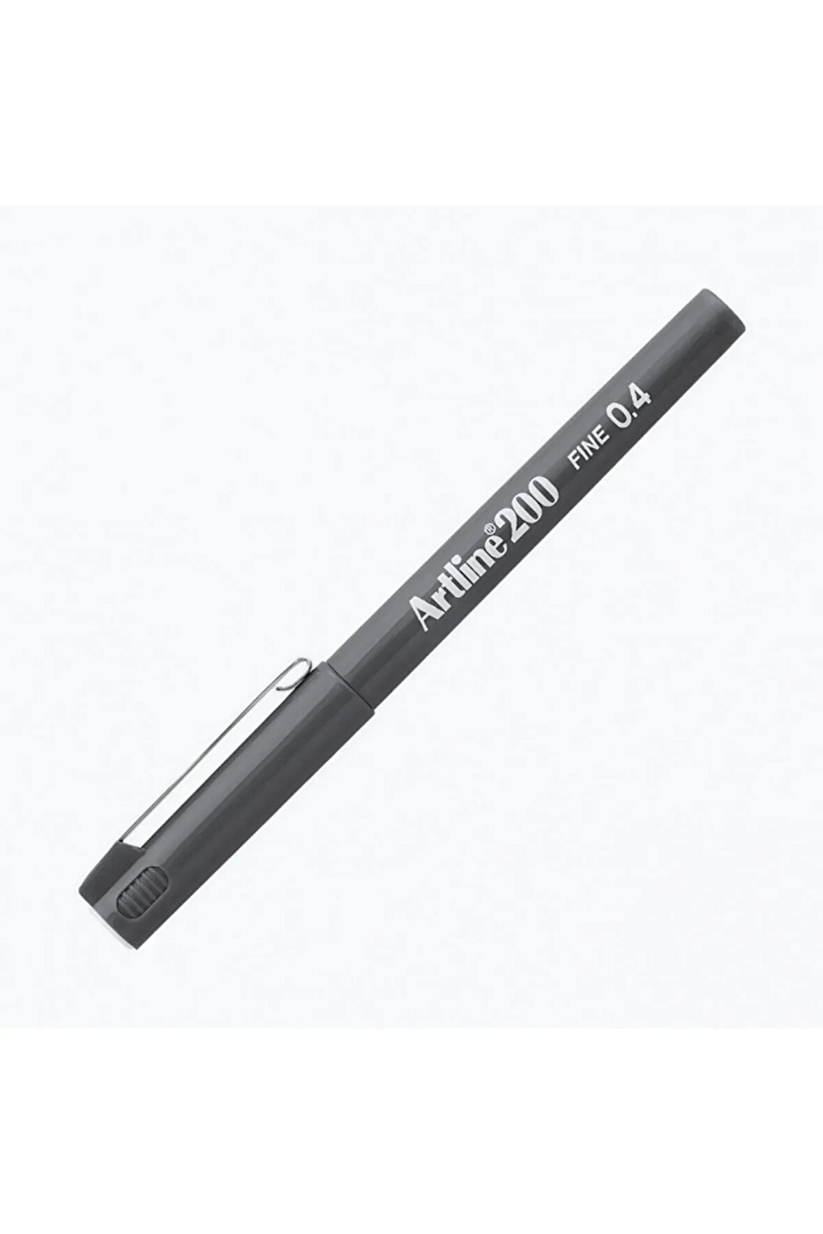 200 Fineliner Yazı Ve Çizim Kalemi 0,4mm Gri