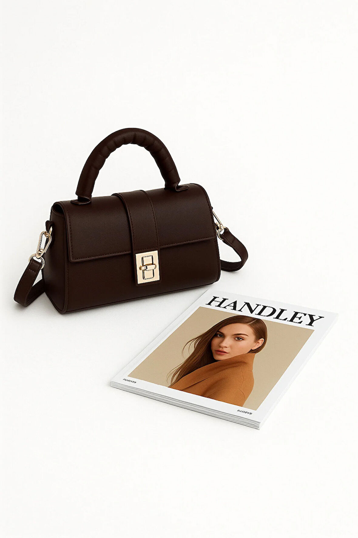 Premium Kilit Detaylı Omuz & El Çantası