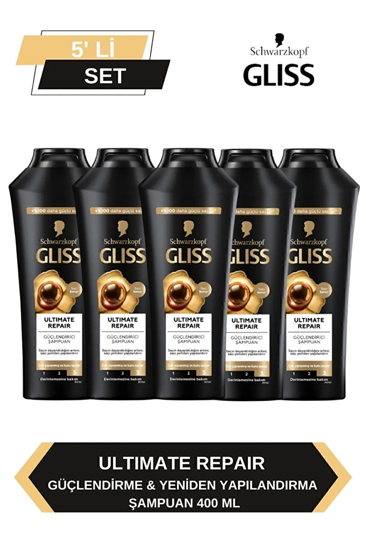 Ultimate Repair Şampuan 400ml x 5'li Set