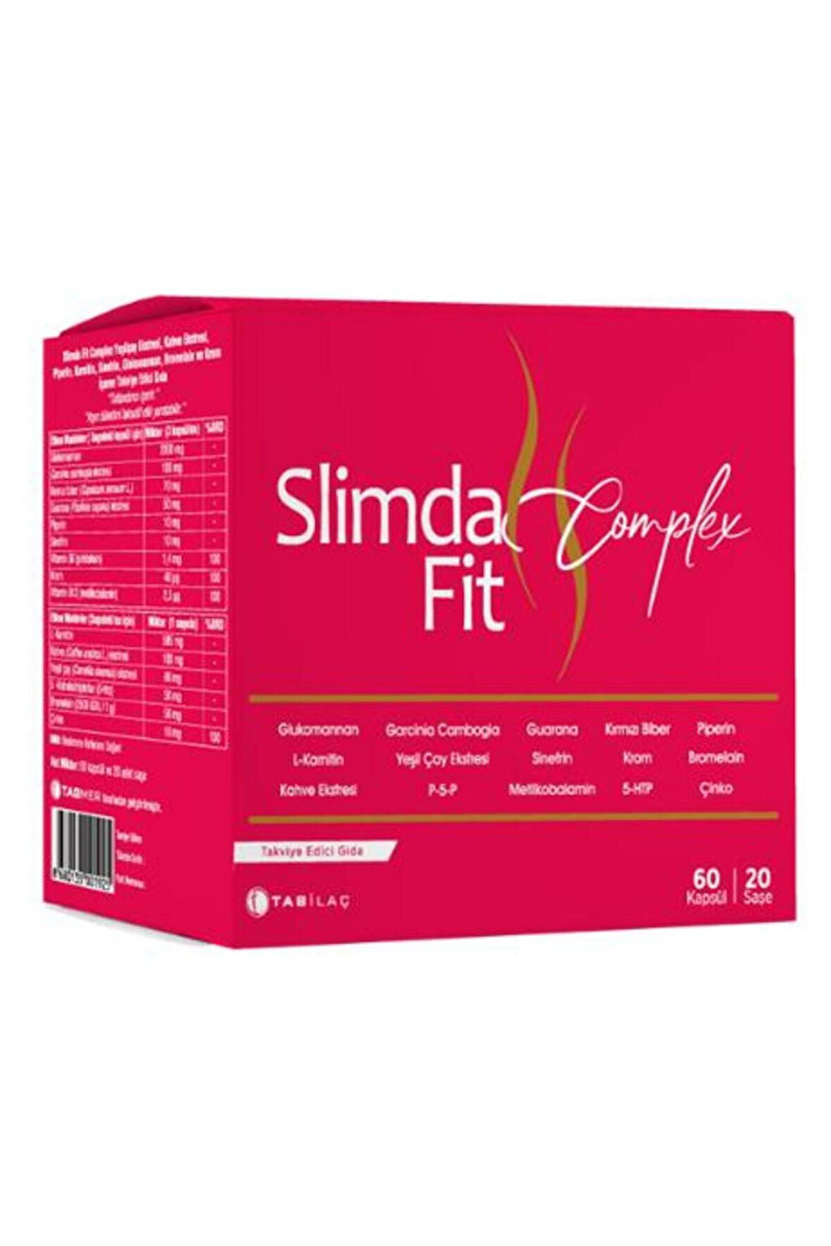 Slimda Fit Complex 60 Kapsül 20 Saşe